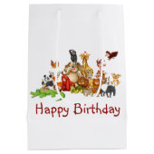 Sac Cadeau Moyen Animaux mignons (Dos)