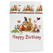 Sac Cadeau Moyen Animaux mignons (Devant)