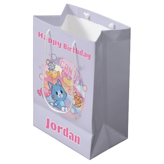 Sac Cadeau Moyen Anime Tom et Jerry Candy Party (Devant Angle)
