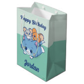 Sac Cadeau Moyen Anime Tom, Jerry et Tuffy (Dos Angle)