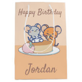 Sac Cadeau Moyen Anime Tuffy et Jerry Cheesecake (Devant)