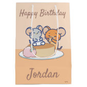 Sac Cadeau Moyen Anime Tuffy et Jerry Cheesecake (Dos)