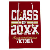 Sac Cadeau Moyen Année de la classe Red|Gold (Dos)