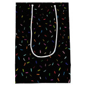 Sac Cadeau Moyen Année De Naissance 1960 Fun Trivia On Black (Dos)