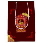 Sac Cadeau Moyen Année Palanquin Rat Chinois Stylisé 2020 Moyen Go (Dos)