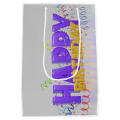 Sac cadeau moyen anniversaire (Dos)