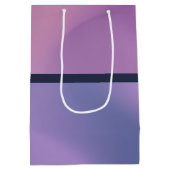 Sac Cadeau Moyen Anniversaire Abstrait moderne violet et rose (Dos)
