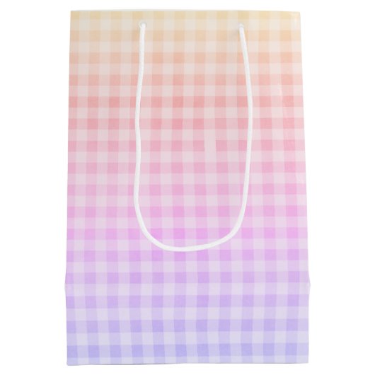 Sac Cadeau Moyen Anniversaire Crème glacée Cone Arc-en-ciel En vich (Dos)