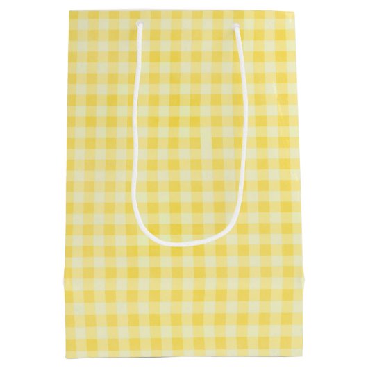 Sac Cadeau Moyen Anniversaire Crème glacée cône sur En vichy (Dos)