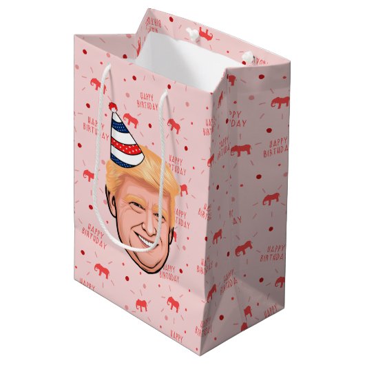 SAC CADEAU MOYEN ANNIVERSAIRE DE DONALD TRUMP (Devant Angle)