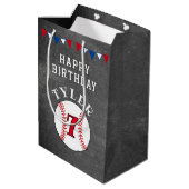 Sac Cadeau Moyen Anniversaire de enfant de baseball Ball Sports Cha (Dos Angle)