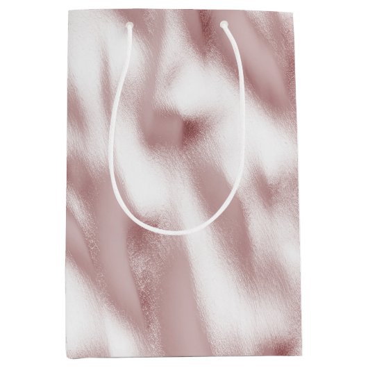 Sac Cadeau Moyen Anniversaire de Glam rose (Devant)