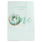 Sac Cadeau Moyen Anniversaire de la Donut verte (Dos)