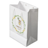 Sac Cadeau Moyen Anniversaire de l'ours mignon (Devant Angle)