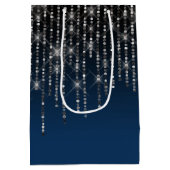 Sac Cadeau Moyen Anniversaire de Rhinestone Bling (Dos)