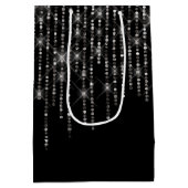 Sac Cadeau Moyen Anniversaire de Rhinestone Bling (Dos)