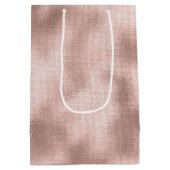 Sac Cadeau Moyen Anniversaire d'or Rose rose (Dos)