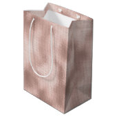 Sac Cadeau Moyen Anniversaire d'or Rose rose (Dos Angle)