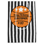 Sac Cadeau Moyen Anniversaire du basket-ball (Dos)