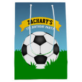 Sac Cadeau Moyen Anniversaire du football (Dos)