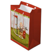 Sac Cadeau Moyen Anniversaire du golf (Devant Angle)