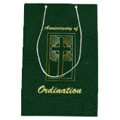 Sac Cadeau Moyen Anniversaire du prêtre de l'ordination (Dos)