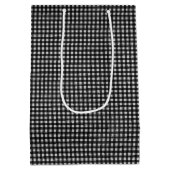 Sac Cadeau Moyen Anniversaire Golden Retriever En vichy (Dos)