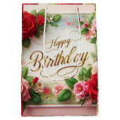 Sac Cadeau Moyen anniversaire heureux (Dos)