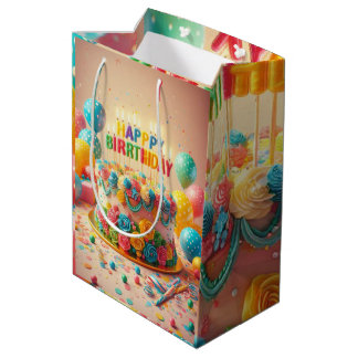 Sac Cadeau Moyen anniversaire heureux