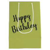 Sac Cadeau Moyen Anniversaire Holstein sur une clôture de ferme (Dos)