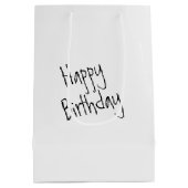 Sac Cadeau Moyen Anniversaire Labradoodé Doodé sur un mur (Dos)