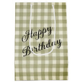 Sac Cadeau Moyen Anniversaire Petite Fille Avec Tournesol (Dos)