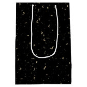 Sac Cadeau Moyen Anniversaire Sparkler et Confetti au vin (Dos)