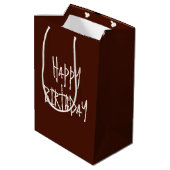 Sac Cadeau Moyen Anniversaire Vieux Potion Bouteille dans une Cabin (Dos Angle)