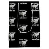 Sac Cadeau Moyen Anti Joe Biden Mon Chien déteste Biden Humour poli (Dos)