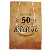 Sac Cadeau Moyen Antique Jalon 50e anniversaire 2 (Dos)