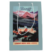 Sac Cadeau Moyen Aperçu de l'affiche de Fairmont Banff Springs (Devant)