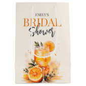 Sac Cadeau Moyen Aperol Spritz Aquarelle Baby Shower (Dos)