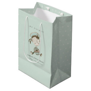 Sac Cadeau Moyen Aqua Boys Little Sailor Nautique N'Importe Quel Âg