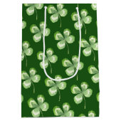 Sac Cadeau Moyen Aquarelle à quatre feuilles (Dos)