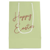 Sac Cadeau Moyen Aquarelle Amour lapin de Pâques (Dos)