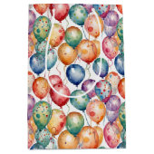 Sac Cadeau Moyen Aquarelle Ballons d'anniversaire (Devant)