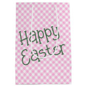 Sac Cadeau Moyen Aquarelle Bunny de Pâques avec Tutu (Dos)