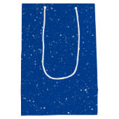 Sac Cadeau Moyen Aquarelle Chien et Arbre de Noël (Dos)