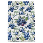 Sac Cadeau Moyen Aquarelle de bleuets mignons (Devant)