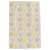 Sac Cadeau Moyen Aquarelle de pain de citron de Noël (Devant)