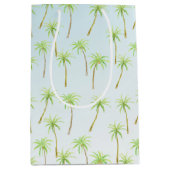 Sac Cadeau Moyen Aquarelle des palmiers tropicaux (Devant)