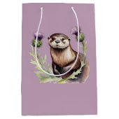 Sac Cadeau Moyen Aquarelle et chardons (Devant)