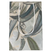 Sac Cadeau Moyen Aquarelle Eucalyptus Verdure Feuille (Dos)