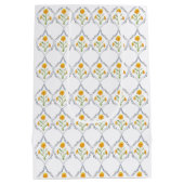 Sac Cadeau Moyen Aquarelle Marigold et Trellis (Dos)